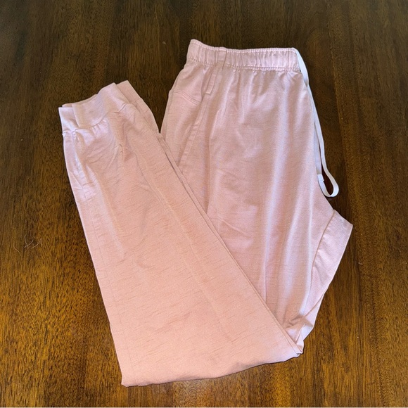 Nike Men's Yoga Dri-FIT Pants Joggers Salmon Pink Size Large - Picture 2 of 7